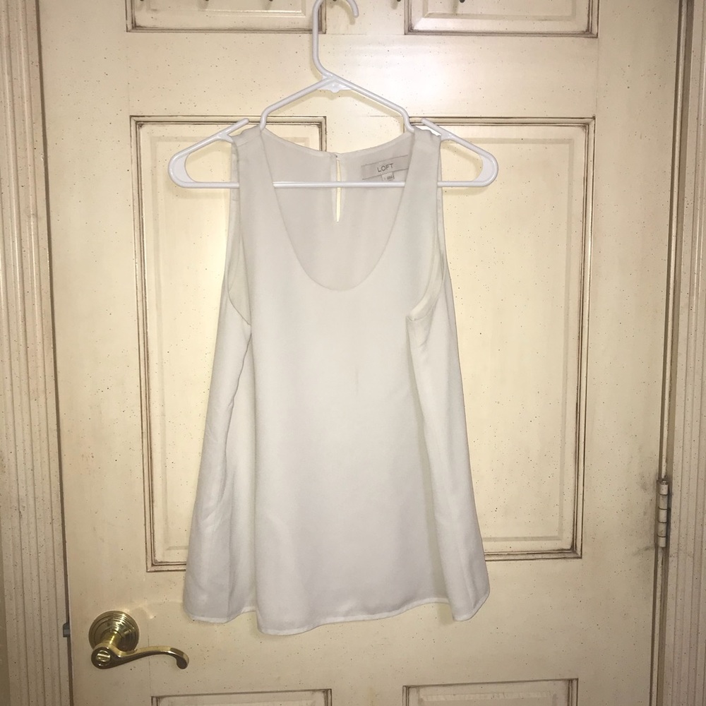 Cream LOFT blouse
